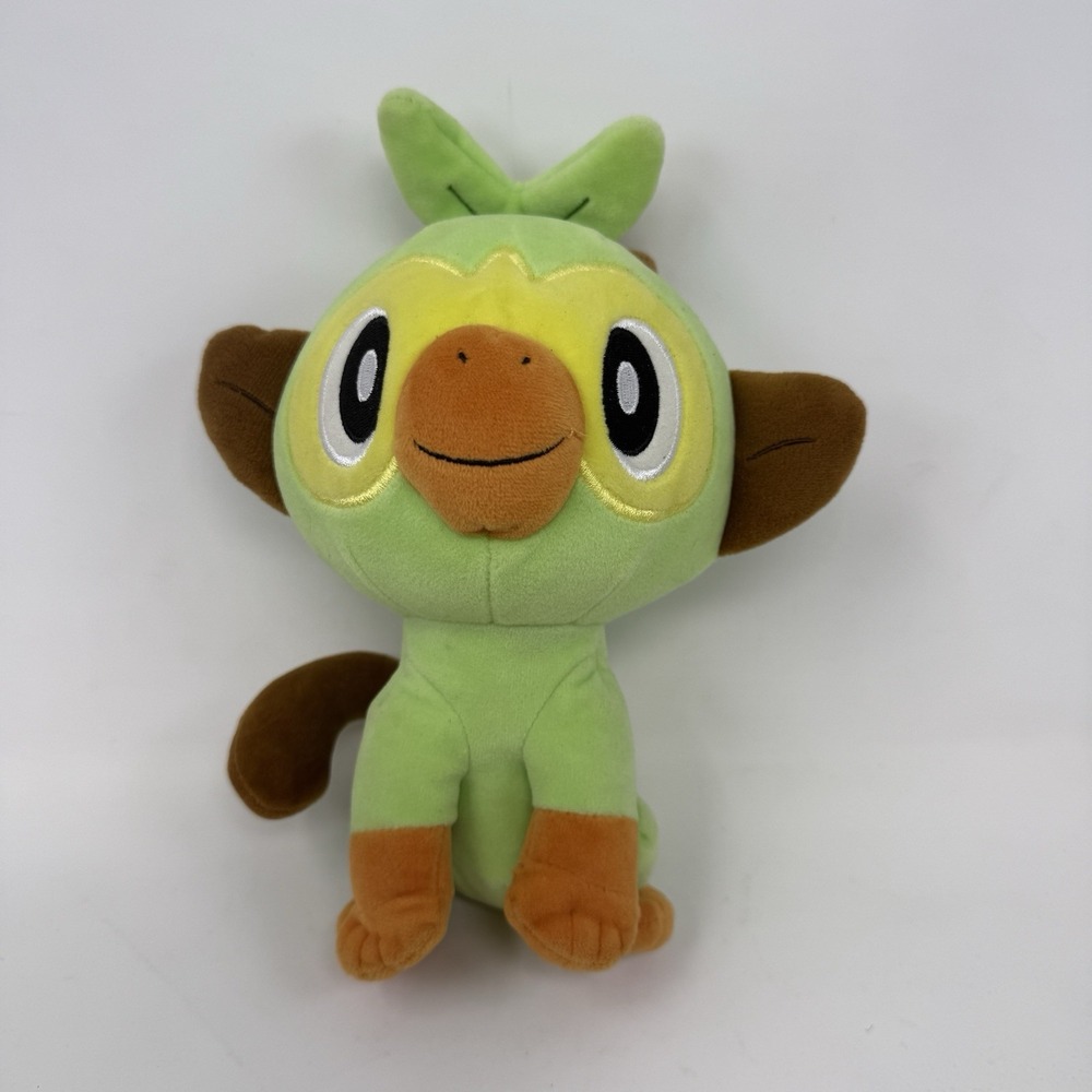 Pokemon 8" Grookey Plush Stuffed Animal Green Bird Wicked Cool Toys